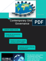 Lesson 5 on Global Governance and the UN