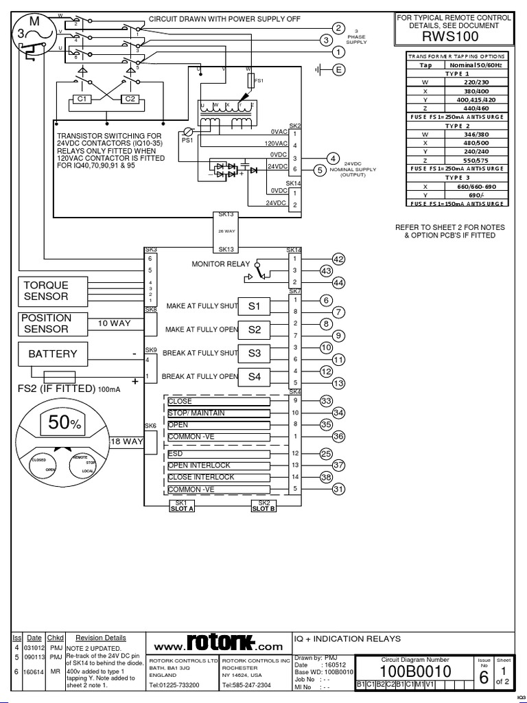 Diagrama conexionado rotork | PDF