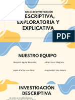 Modelo de Investigación Descriptiva, Explorativa y Explicativa