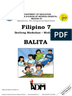 Filipino 7: Balita
