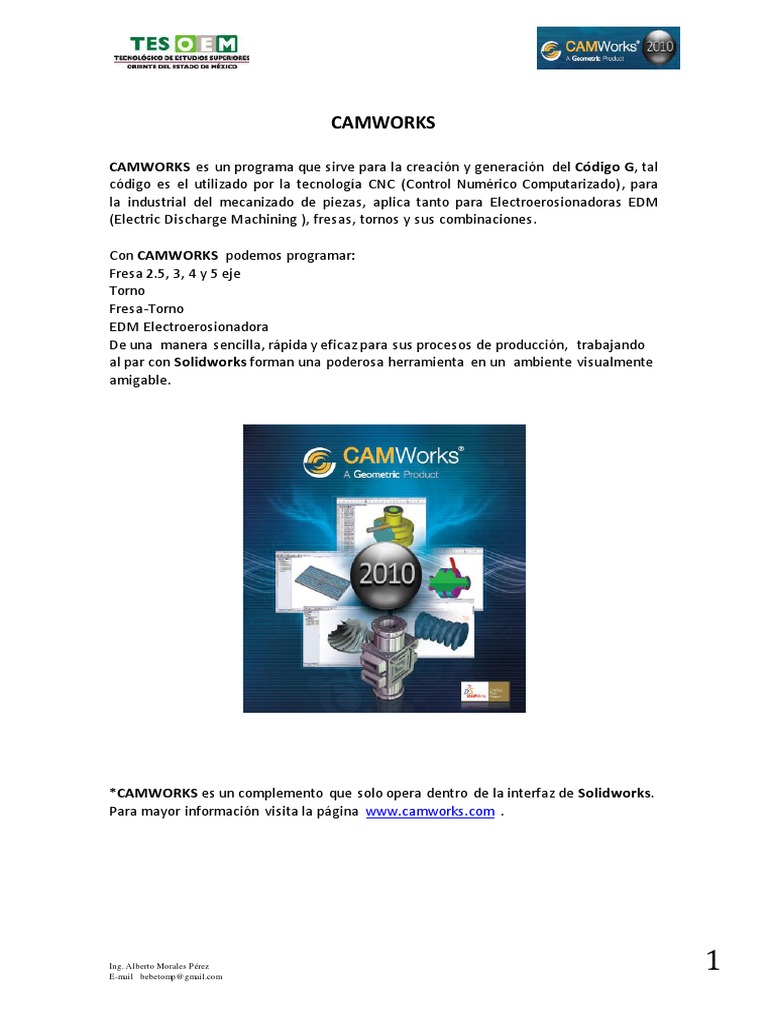 Generación de Código G en CAMWORKS | PDF | Perforar | Mecanizado