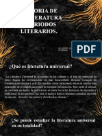 Historia de La Literatura Y Periodos Literarios.: Lic. en Psic. Daniel Mejía Gutiérrez