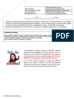 Guía Evaluada "El Héroe en Distintas Épocas".septimo Año Basico A-B