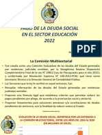Pago de La Deuda Social en El Sector Educación 2022: Fernando Gamarra Morales