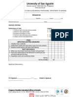 Bedmaking Closed Open Bed Performance Checklist