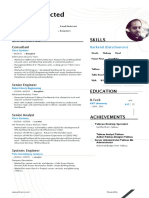 Sample Resume 6 - Oracle, Hadoop, Excel, Power Pivot, Snowflake, Tableau, Table Data Prep, Ad. Excel, VBA, R, R Shiny 6yrs