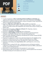 Sample Resume 7 - Tableau, SSIS, SSRS, SSAS, SQL Server, T-SQL, MySQL 16yrs