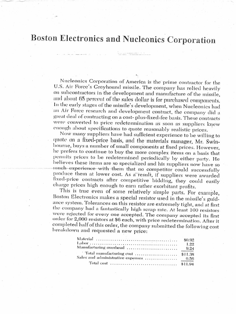 Boston Electronics and Nucleonics Deal | PDF | Science & Mathematics