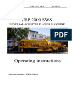 USP 2000 SWS: Universal-Schotter Planier Maschine