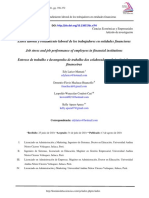 Estrés Laboral y Rendimiento Laboral de Los Trabajadores en Entidades Financieras