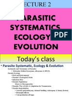 Parasitic Systematics, Ecology & Evolution