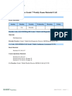 Mathematics Grade 7 Weekly Exam Material-UAE: CA Periodic