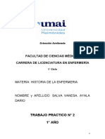 Historia de La Enfermeria Sucesos importantes-ARGENTINA