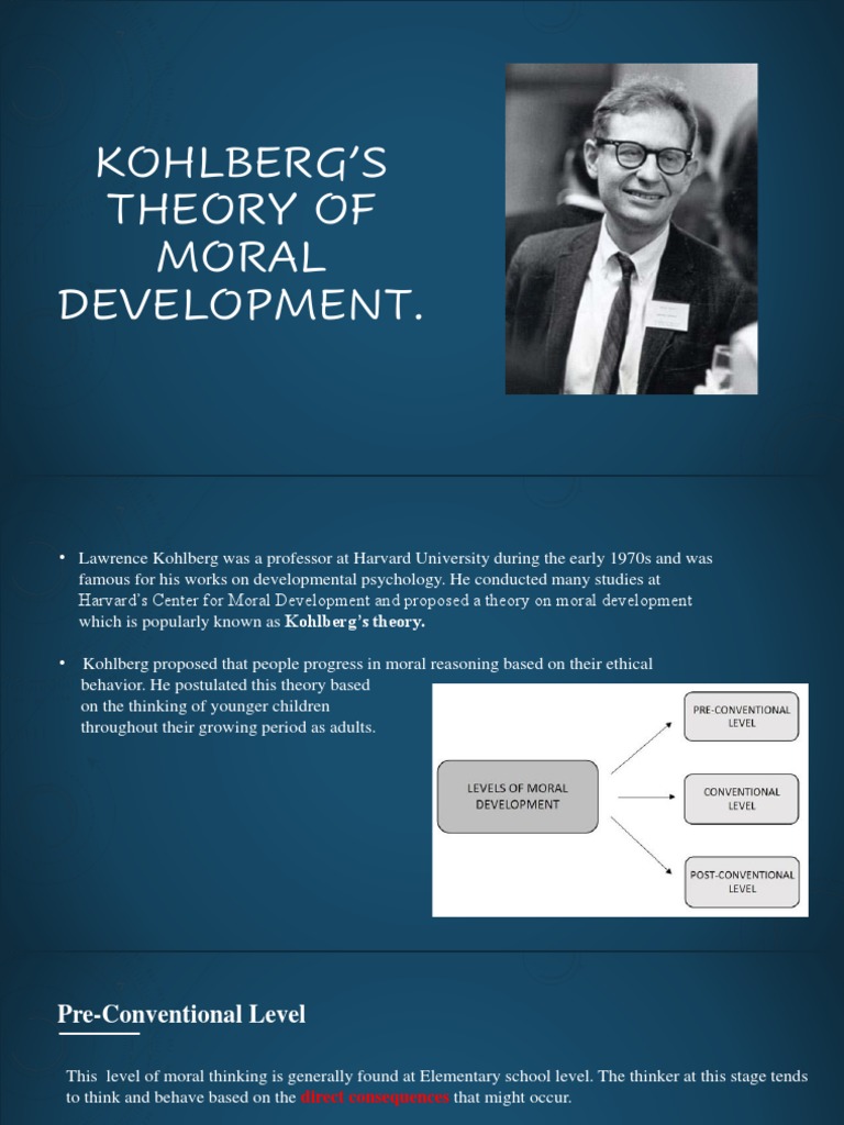 Kohlberg's Theory of Moral Development PDF Thought Behavioural Sciences