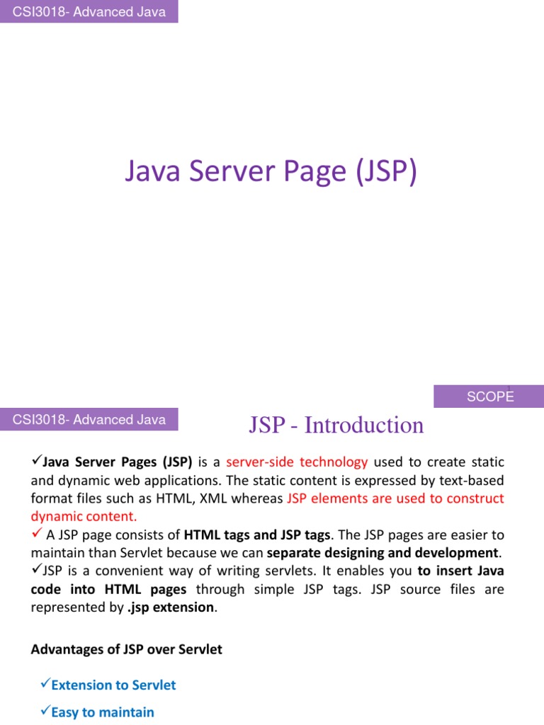Java Server Page (JSP) | PDF