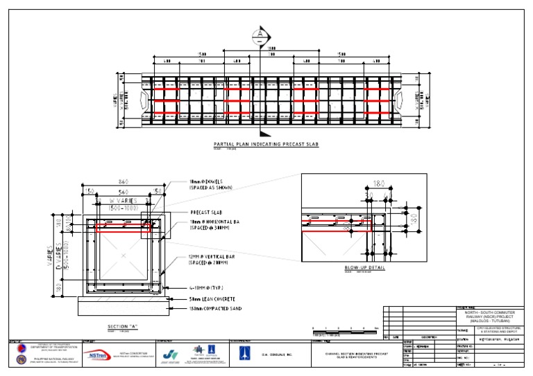 Partial Plan Indicating Precast Slab: Blow-Up Detail | PDF ...
