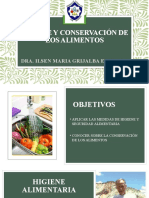Higiene Y Conservación de Los Alimentos: Dra. Ilsen Maria Grijalba Espinoza