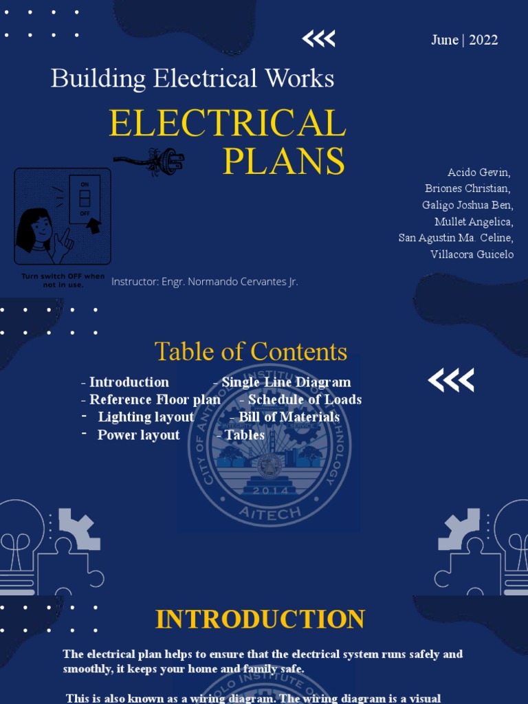 Electrical Plans and Diagrams Guide | PDF