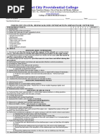 Checklist On Vital Signs - Blood Oxygenation Using Pulse Oxymeter