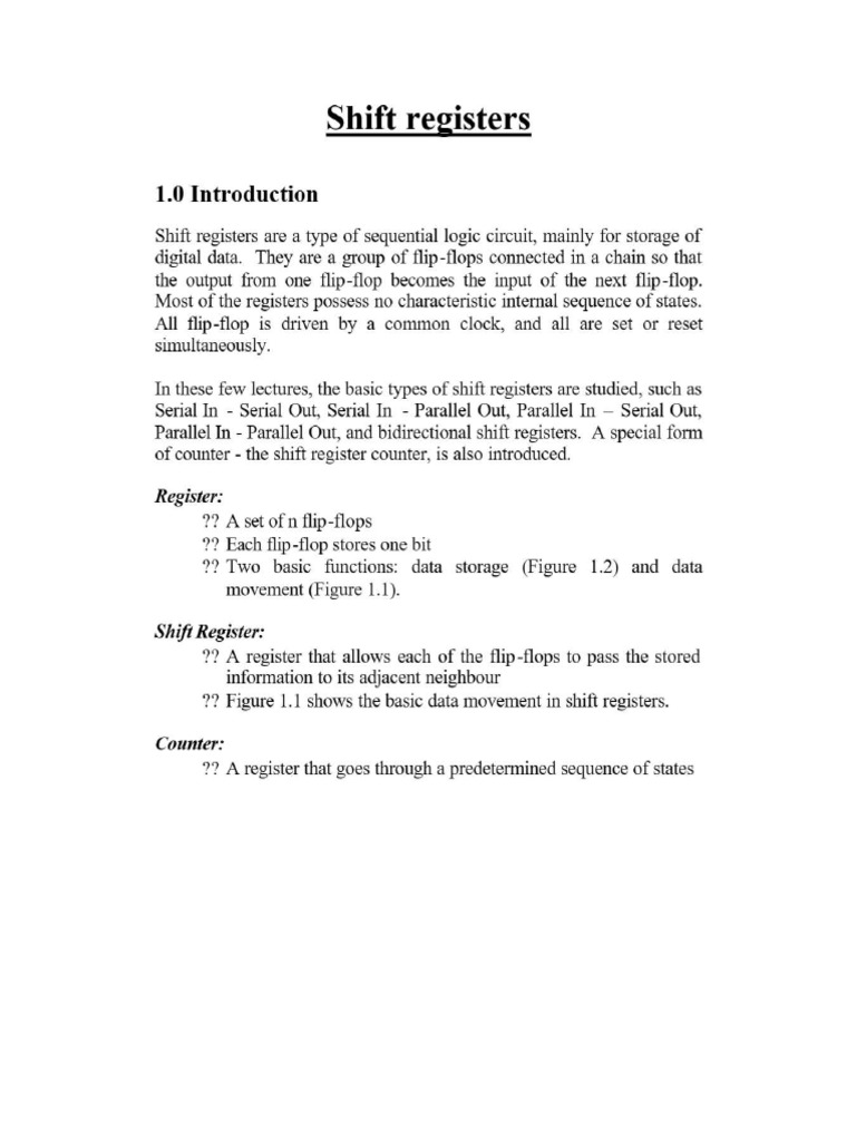 SHift Register | PDF