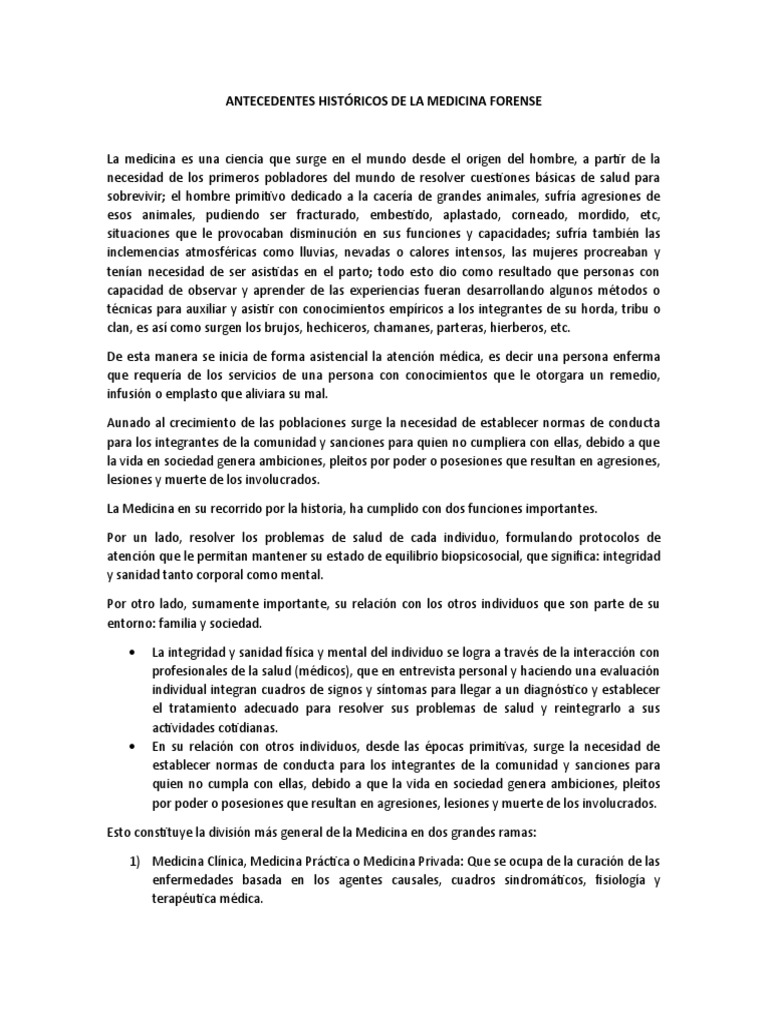 I historia de med for y criminal stica pdf
