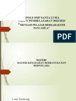 Mpols SMP Santa Lusia Tahun Pembelajaran 2022/2023: Menjadi Pelajar Berkarakter Pancasila"