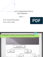 Gls University: 0301404 Data Communication & Networking. Unit - I - Prof. Hemali Moradiya - Prof. Jainin Vakil