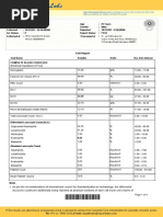 Dr Lal PathLabs Sample Report Format | PDF | Pathology | Doctor Of Medicine