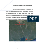 Excution Proposal of Pipe Pile Site-Fabrication