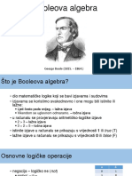 Booleova Algebra: George Boole (1815. - 1864.)