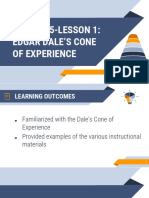 Module 5 Lesson 1-Edgar Dale's Cone of Experience