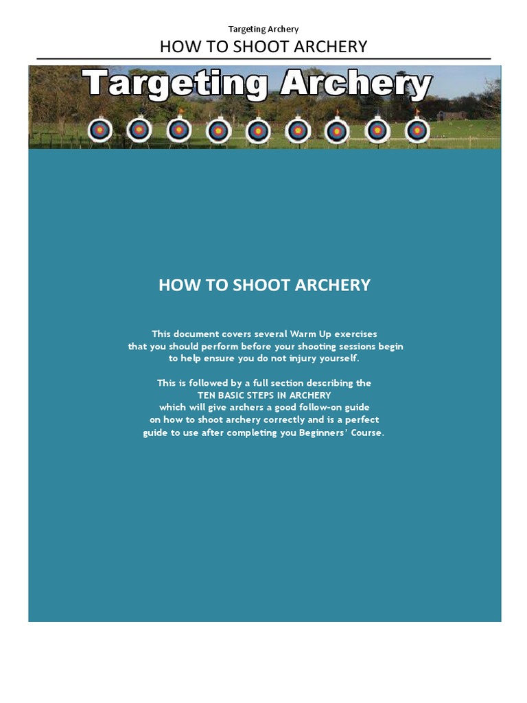 How To Shoot Archery PDF