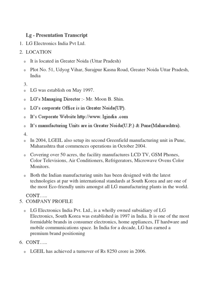 LG - Presentation Transcript | PDF | Computer Monitor | Consumer ...