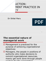 Management Practice in Pharmacy: DR Shital Maru