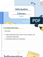 LESSON 3 - Information Literacy