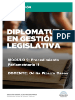 Módulo 2 SESIONES Procedimiento Parlamentario II DIPLOMATURA