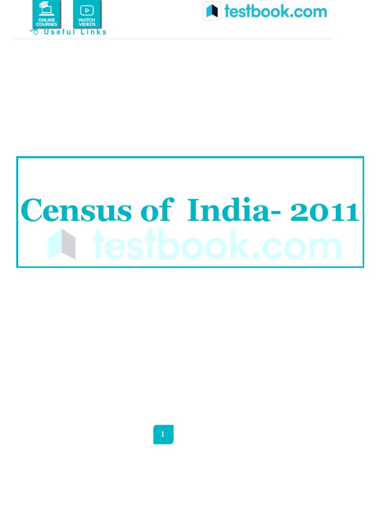 Census of India 2011 8a971c2f | PDF | Asia | South Asia