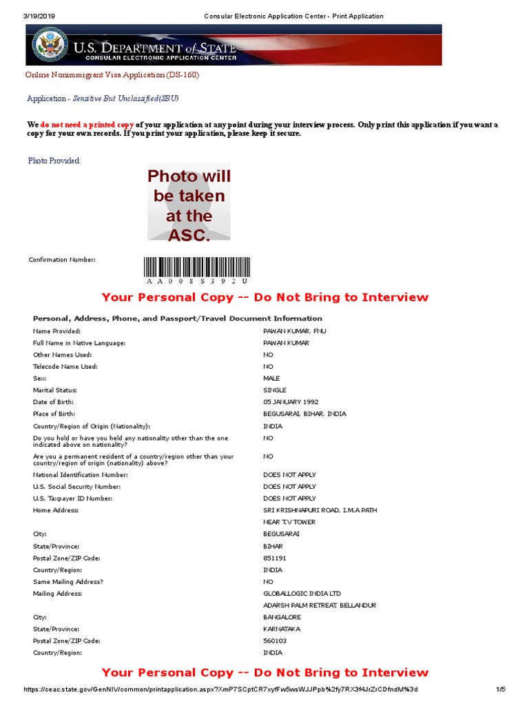 Consular electronic application center print application pdf