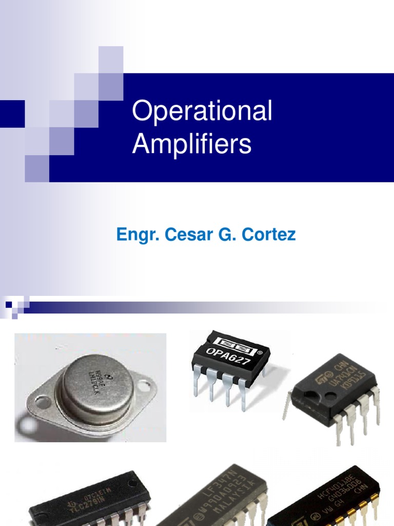 Operational Amplifiers PDF Operational Amplifier Amplifier