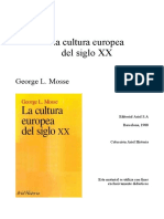 La Cultura Europea Del Siglo XX: George L. Mosse