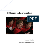 10 Lessen in Koorscholing: Hans Van Haeften