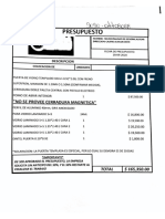 Presupuesto RV Vidrios