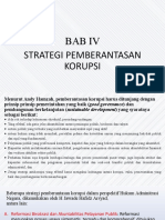 Bab Iv Strategi Pemberantasan Korupsi