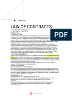 Law of Contract Notes