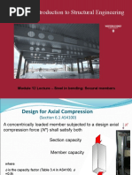 CIVL2007 Introduction To Structural Engineering: Module 12 Lecture - Steel in Bending: Flexural Members