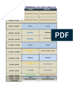 Horario clases CE1-A básica