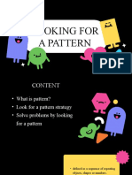 Looking For A Pattern Report Imee