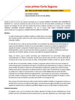 Sentencias primer Corte Seguros vida