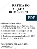 A Prática Do Culto Doméstico