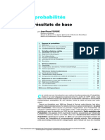 Calcul Des Probabilités: Concepts Et Résultats de Base